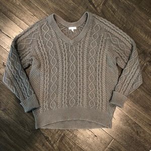 Leith medium gray sweater soft stretchy